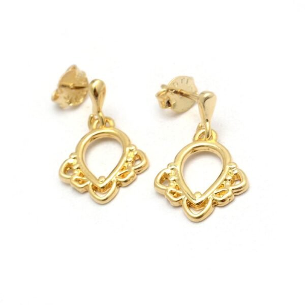 Aros tipo indu acero dorado (PA80049)