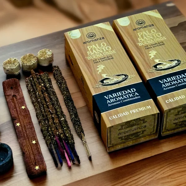 Box kit Palo Santo Buena Onda Aromanza